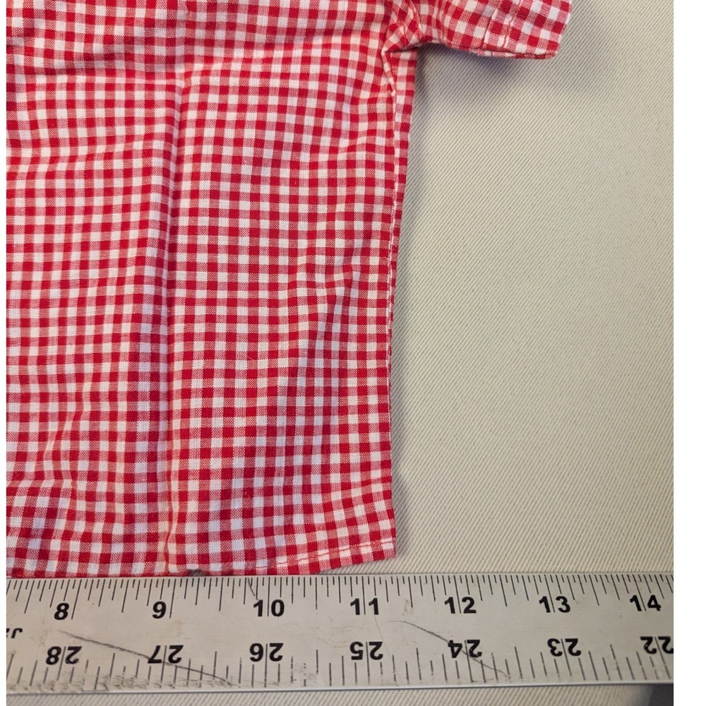 Vintage 1970's Red Gingham Shirt Country Americana Toddler See Photos for Size - Picture 4 of 5